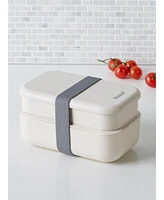 Minimal Natural Fiber Bento Box - Dual - Set of 2