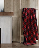 Eddie Bauer Capitol Hill Plaid Boucle Throw, 70" X 50"