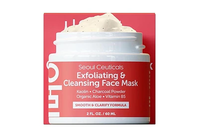 Seoul Ceuticals Korean Skin Care Exfoliating & Cleansing Face Mask K Beauty Skincare