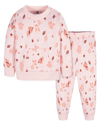 Gerber Baby Girls Sweatshirt & Active Pant Set