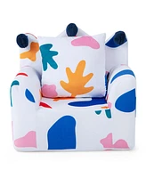 Costway Kids Sofa Chair Foam Filled Armchair Dinosaur Toddler Couch with Cover & Pillow