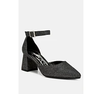 London Rag Taznia Glitter Block Heel Sandals