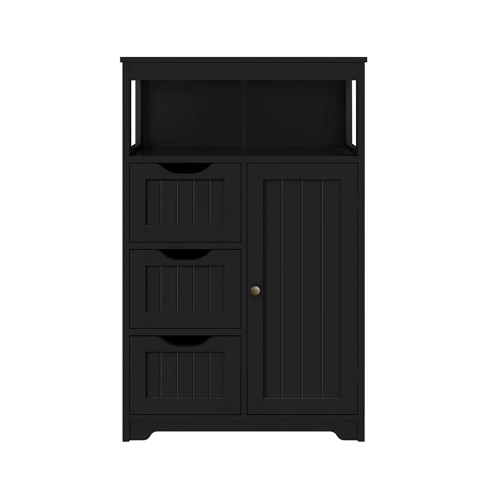 Yaheetech Freestanding Multiple Tiers Bathroom Floor Cabinet Storage Organizer
