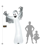 Costway Inflatable Halloween Blow Up Ghost Decoration w/ Built-in Led Light