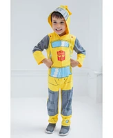 Transformers Toddler Boys Bumblebee Optimus Prime Zip Up Costume Coverall