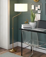 Hudson & Canal 66" Metal Callum Height-Adjustable Floor Lamp