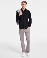 Alfani Men's Alfatech Regular-Fit Performance Stretch Button-Down Shirt, Exclusively at Macy's