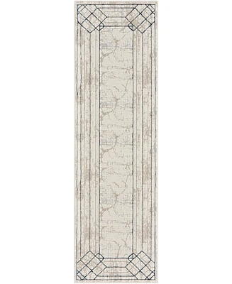 Nourison Home Glitz GLZ03 2'3"x7'6" Runner Area Rug