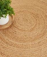 Nourison Home Natural Jute NJT03 5'x5' Round Area Rug