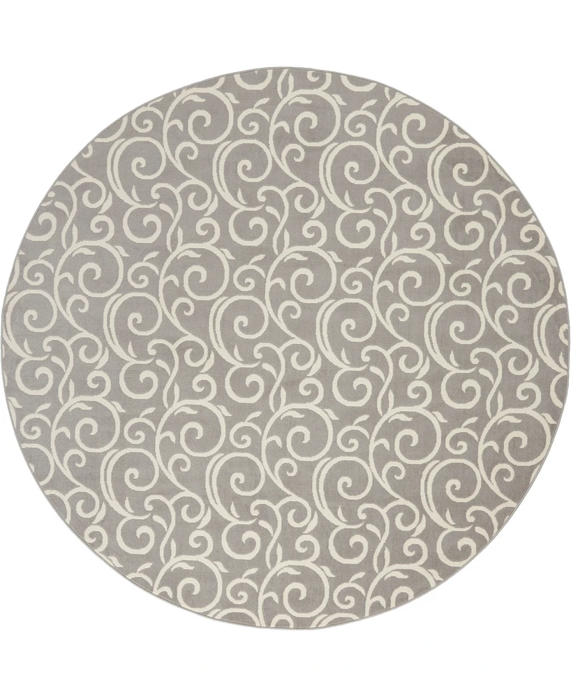 Nourison Home Grafix GRF19 8'x8' Round Area Rug