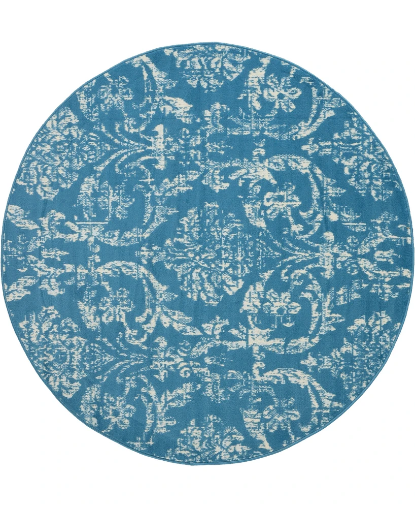 Nourison Home Jubilant JUB09 5'3"x5'3" Round Area Rug