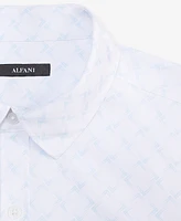 Alfani Men's Alfatech Geometric Print Shirt, Exclusively at Macy's