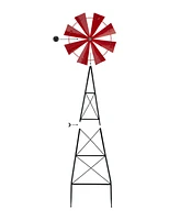 Glitzhome 44"H Wind Spinner Yard Stake