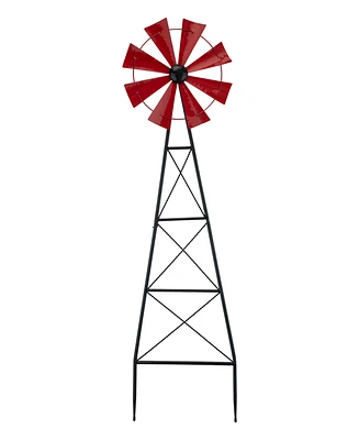 Glitzhome 44"H Wind Spinner Yard Stake