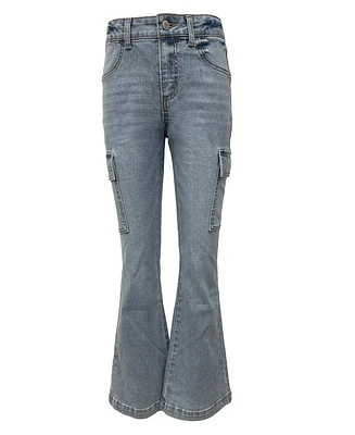 Imperial Star Girls Cargo Flare Denim Jean