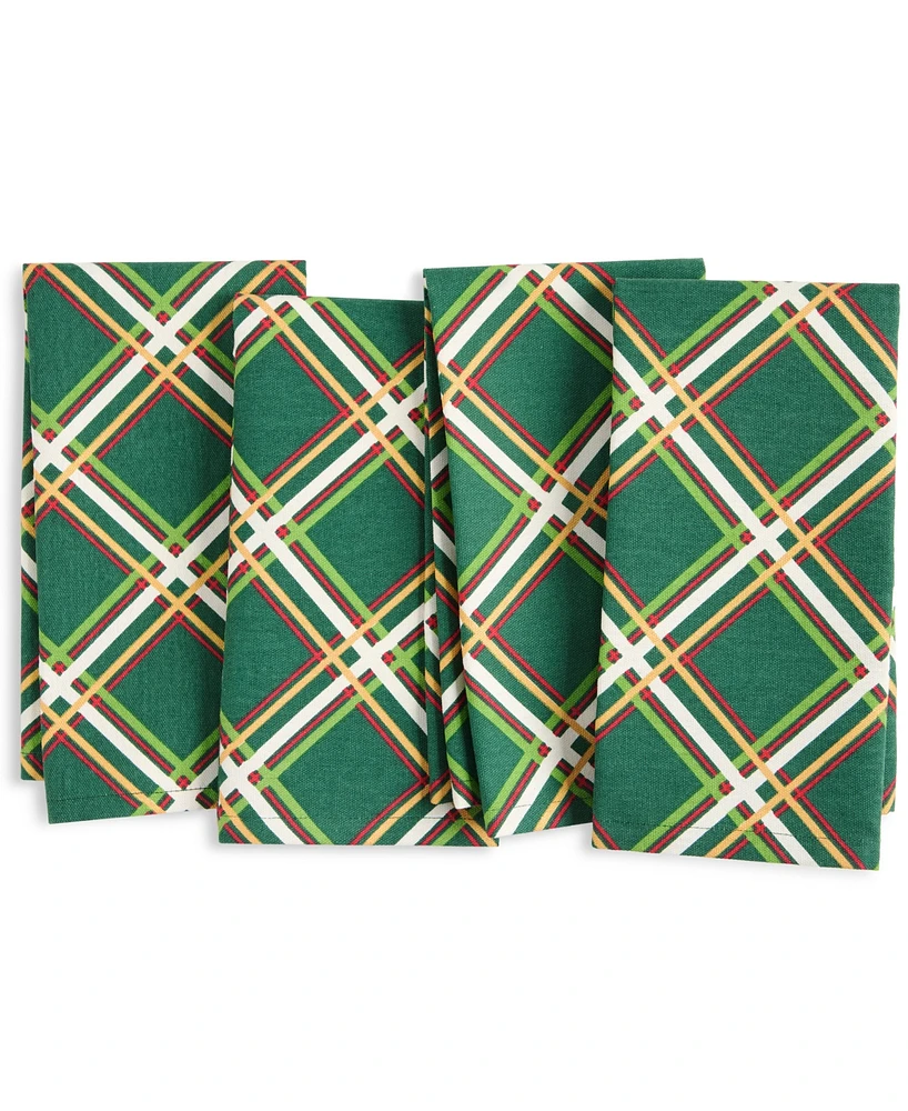 Kate Spade New York Acrobat Plaid Napkin 20" x 20", Set of 4