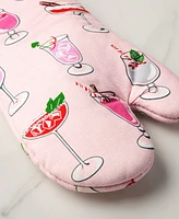 Kate Spade New York Holiday Cocktails Kitchen Towel, Oven Mitt & Potholder, Set of 4