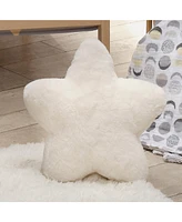 Lambs & Ivy Star Pillow Plush - Ultra Soft Creamy White