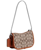 Coach Swinger Signature Jacquard Shoulder Bag