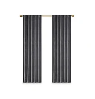 Simplie Fun Room Darkening Poly Velvet Rod Pocket/Back Tab Curtain Panel Pair(2 Pcs Window Panels)