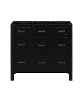 [Cabinet Only] 36" Black Bathroom Vanity(Sink not included)