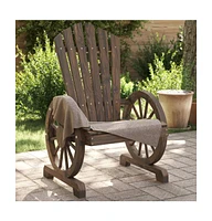 vidaXL Patio Adirondack Chairs 2 pcs Solid Wood Fir