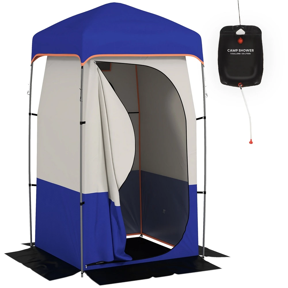 Simplie Fun Portable Shower & Dressing Tent with Solar Shower