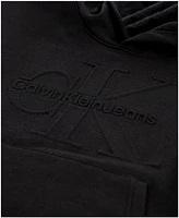 Calvin Klein Big Boys Embossed Logo Soft Fleece Hoodie