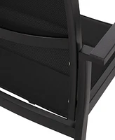 Modern Aluminum Dining Chairs With Mesh Seating For Indoor And Outdoor Use