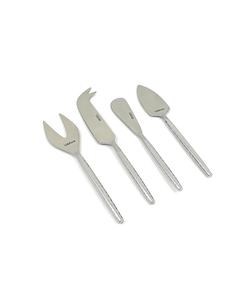 Vibhsa Hammered 4-Pc. Cheese Knives Set