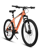 Streamdale Furniture 26-inch mountain bike adult aluminum frame shock absorbing front fork bike 21-speed disc brake mountain bike