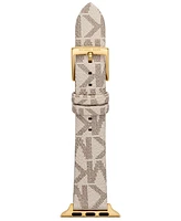 Michael Kors White Pvc Strap for Apple Watch, 38-45mm