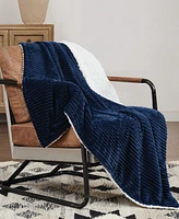 Brooklyn Loom Corduroy Sherpa Blanket, 50" x 70"