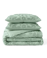 Peri Home Chenille Laurel 3-Pc. Duvet Cover Set