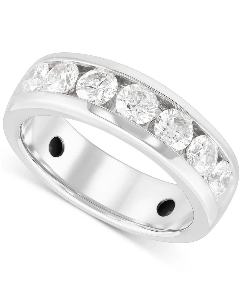 Grown With Love Lab Grown Diamond Channel-Set Band (2 ct. t.w.) in 10k White Gold