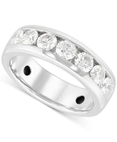 Grown With Love Lab Diamond Channel-Set Band (2 ct. t.w.) 10k White Gold