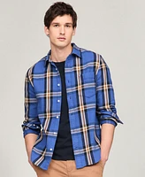 Tommy Hilfiger Men's Regular-Fit Heavy Brushed Check Shirt