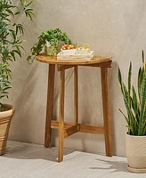 Streamdale Furniture Westmont Half-Round Bistro Table, Natural