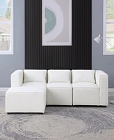 Streamdale Furniture Plush Chenille Modular Sofa with Ottoman: Comfort, Style, and Versatility