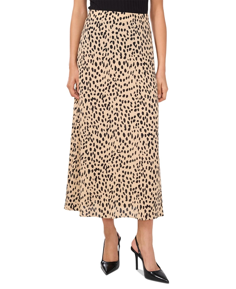 Vince Camuto Women's Animal-Print Pull-On Midi Skirt