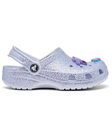 Crocs Little Girls Glitter Sea Classic Clogs from Finish Line