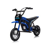 Simplie Fun 24V14ah Kids Ride On 24V Electric Toy Motocross Motorcycle Dirt Bike-xxl large, Speeds up to 14.29MPH, Dual Suspension