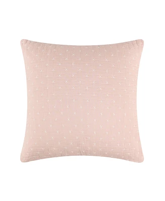 Levtex Cross Stitch Quilted Decorative Pillow