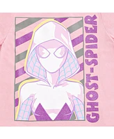 Spidey and His Amazing Friends Girls Marvel Spider-Verse Ghost-Spider 3 Pack T-Shirts