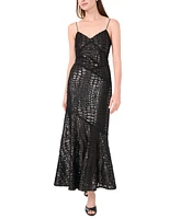 Parker Women's Metallic-Print Sleeveless Maxi Dress