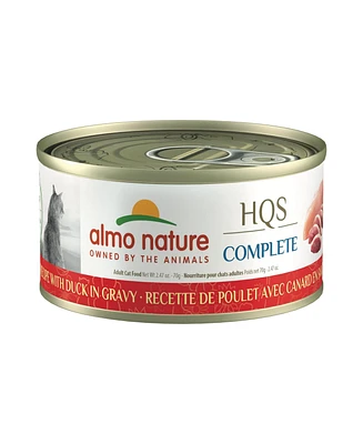 Almo Nature Hqs Complete Cat 12pk (2.47oz): Chicken Recipe W/ Duck In Gravy