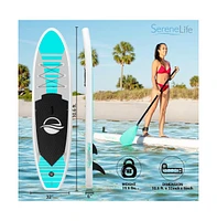 SereneLife Free-Flow Inflatable Sup, Stand-Up Paddle-Board (10.5 ft.)
