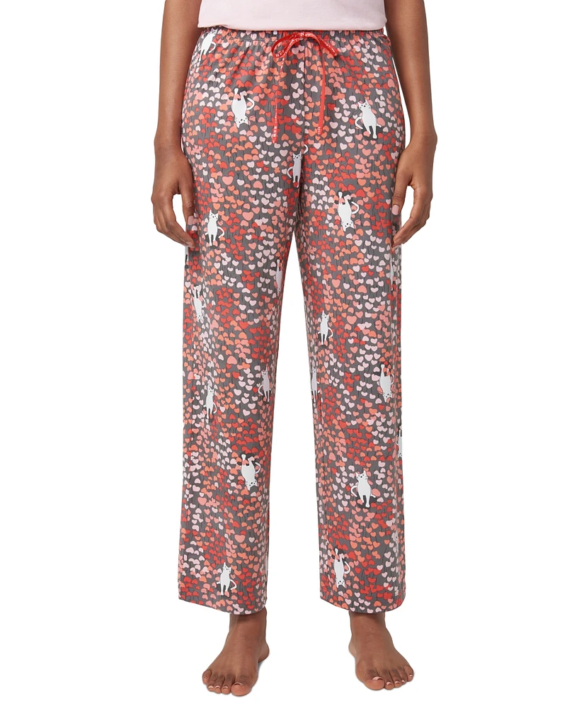 Hue Women's Kitty's Heart Garden Pajama Pants