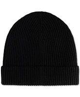 Karl Lagerfeld Men's Ribbed Logo Beanie