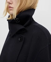 Mango Women's Double-Breasted Wool Coat